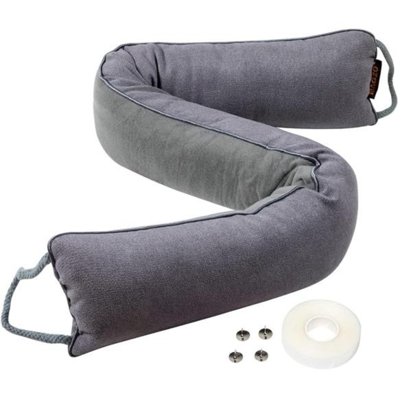 Door Draft Stopper, 36 Inch Under Door Draft Blocker Noise Stopper,Weighted Wind - Picture 1 of 7